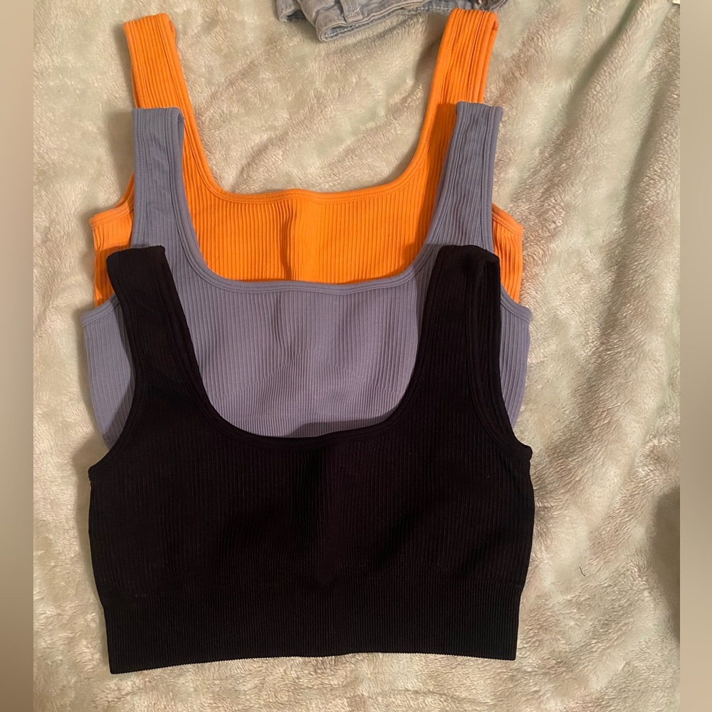 3-pack crop tops